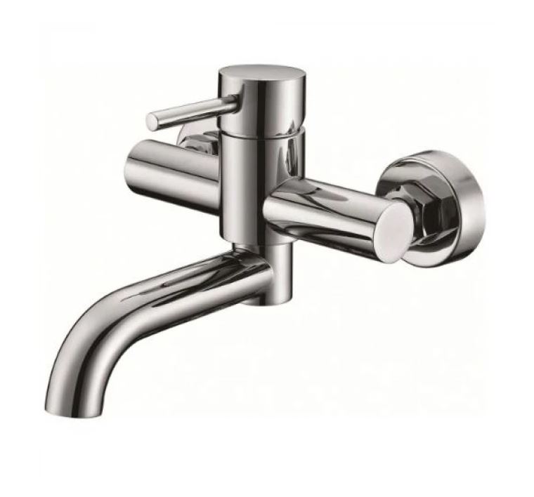 Смеситель для ванны Kaiser Merkur 26055 поворотный излив с душем, хром