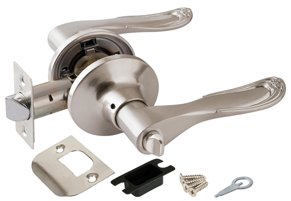 Ручка защелка 6030 SN-B (мат. никель) фик.