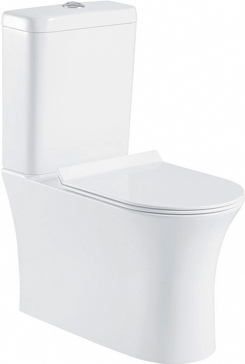 Унитаз напольный Belbagno Ancona безободковый, белый