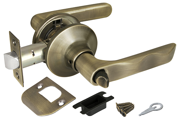 Ручка защелка 6024 AB-B (бронза) фик.