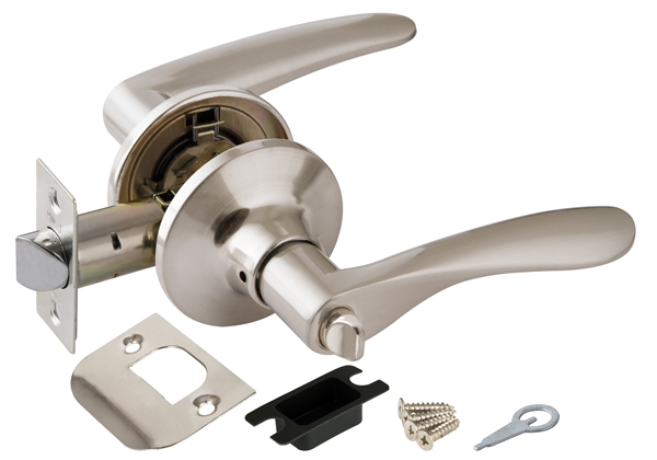 Ручка защелка 6020 SN-B (мат. никель) фик.