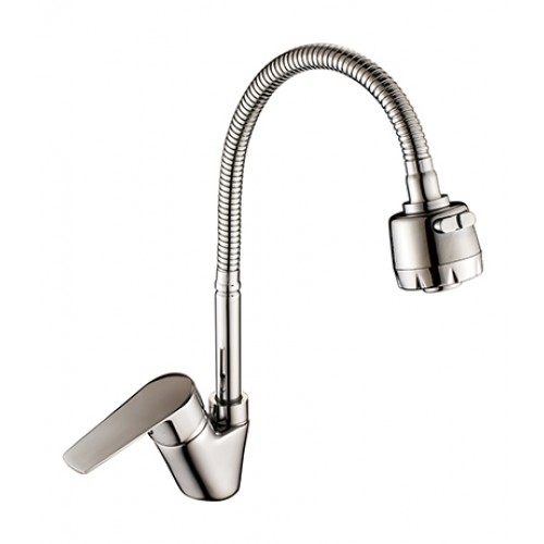 Смеситель для кухни Rossinka S S35-26 с гибким изливом, хром