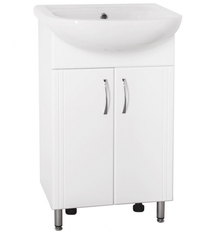 Тумба под умывальник для ванной комнаты Style Line Эко Стандарт 50 №9 ЛС-00000492 белая