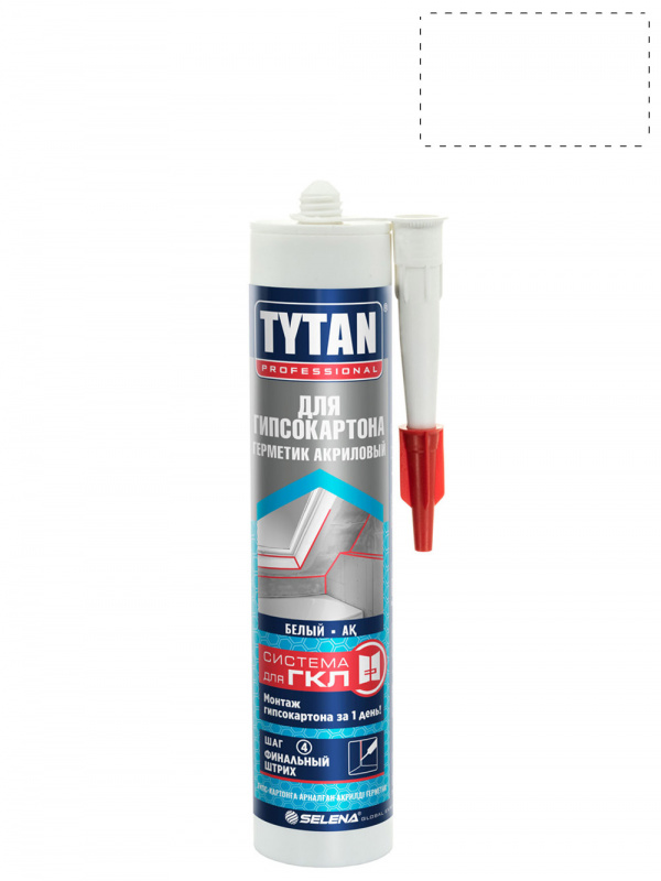 Герметик акриловый для гипсокартона TYTAN Professional  280 мл