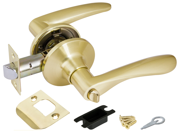 Ручка защелка 6020 SB-B (мат. золото) фик.