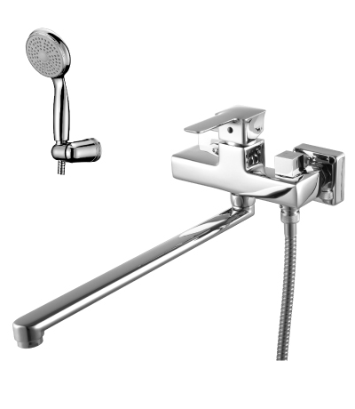 Смеситель универсальный с длинным изливом Lemark Basis LM3617C хром