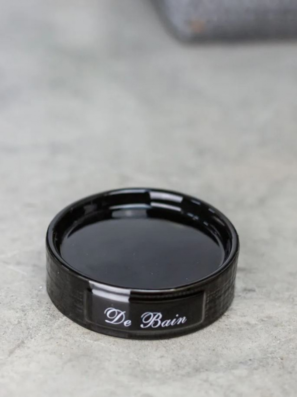 Мыльница Bath Plus Bain noir W-CE0986A-SD 10*10*3 см