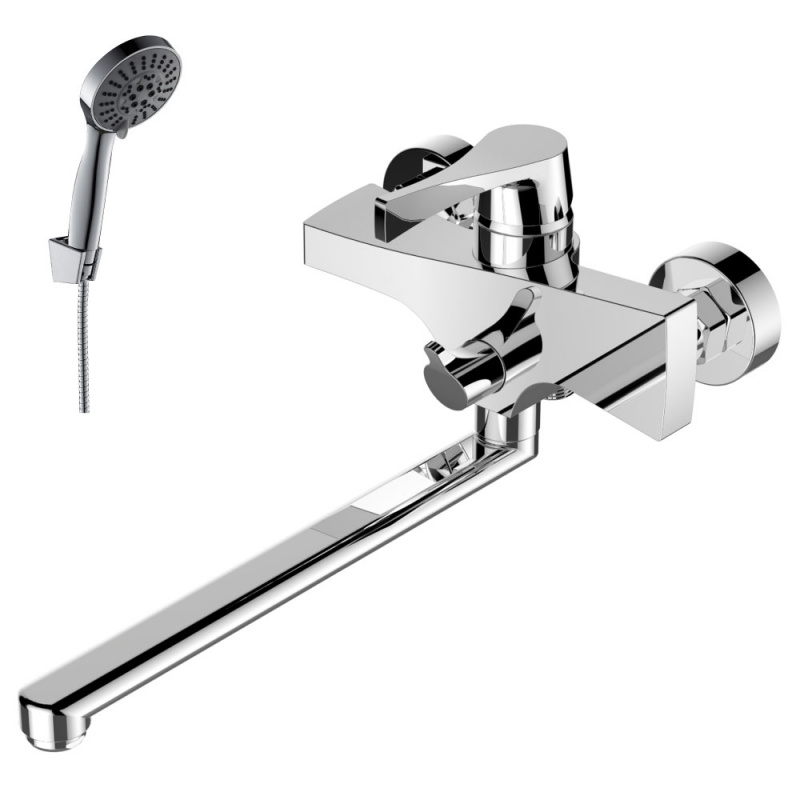 Смеситель универсальный с длинным изливом Rossinka RS34 RS34-32 хром