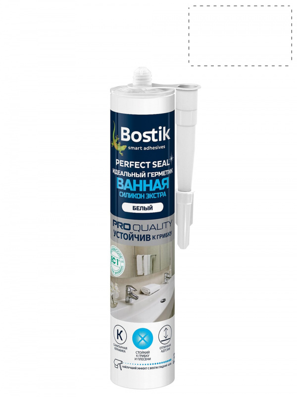 Герметик силиконовый для ванной Bostik Perfect Seal Экстра белый 280 мл