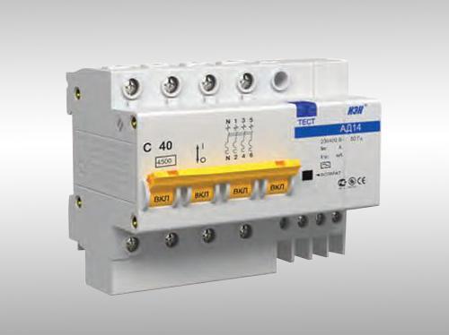 Дифф.автомат АД14 4Р 25А 30mA 4,5kA ИЭК