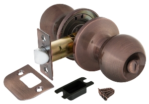 Ручка защелка 6072 AC-B (медь) фик.