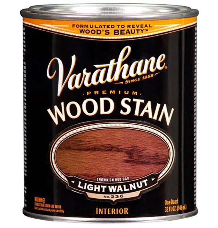 Морилка масляная Varathane Premium Dry Wood Stain Светлый орех 0,946 л.