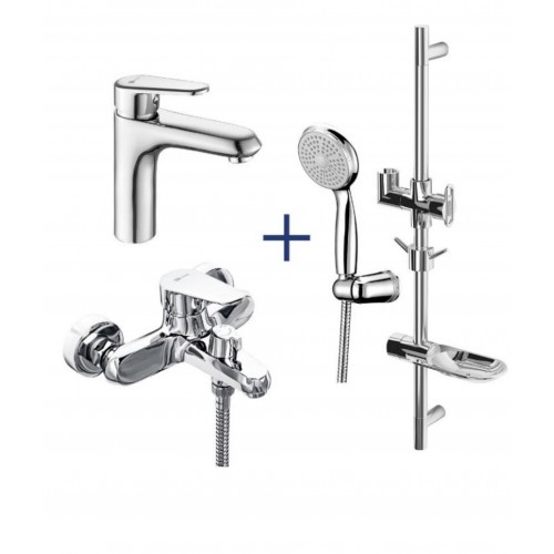 Набор смесителей 3 в 1 Lemark Point LM0380C хром