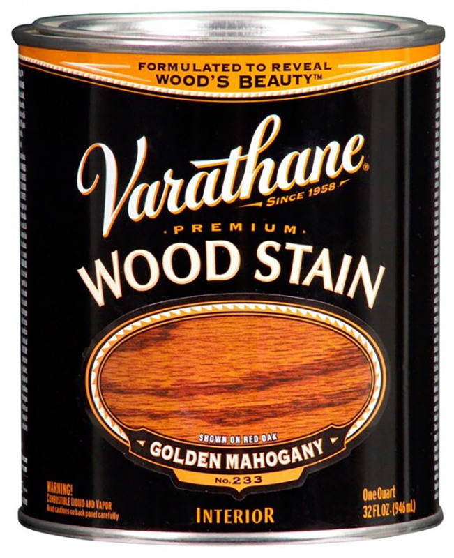 Морилка масляная Varathane Premium Dry Wood Stain Золотой махагон 0,946 л.