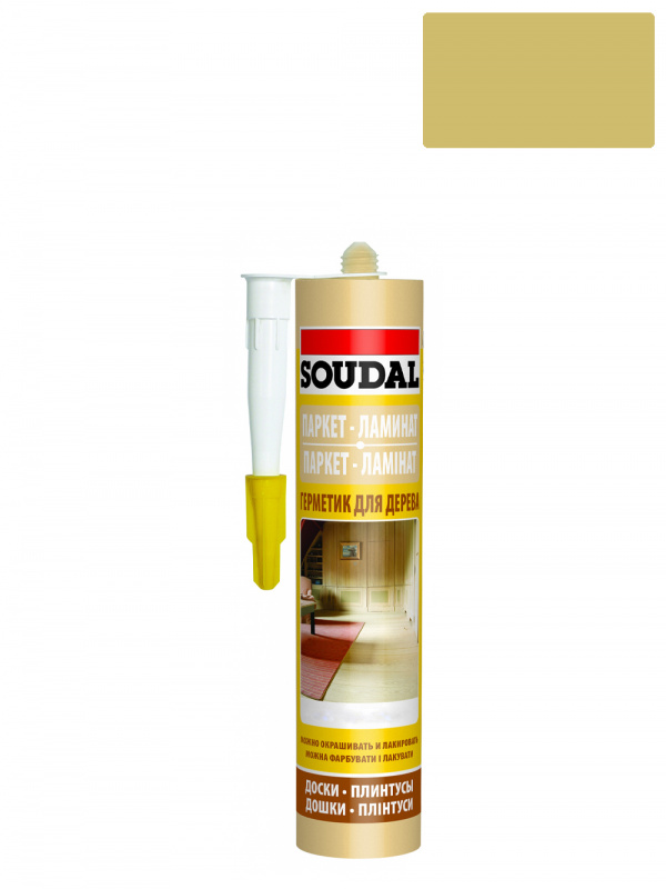 Герметик акриловый паркетный Soudal сосна 280 мл.