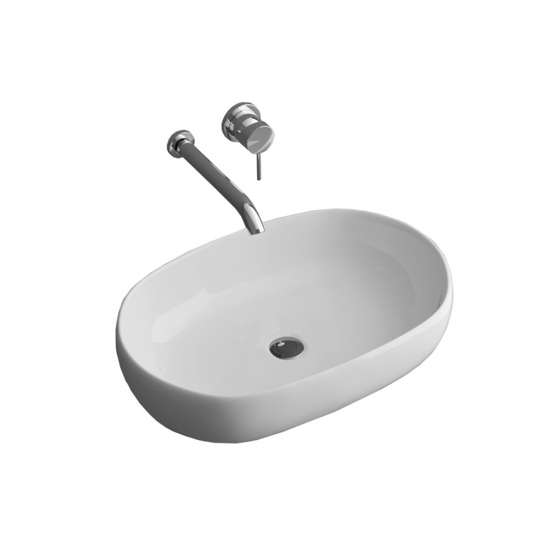 Раковина накладная Grossman GR-3015 белая, ширина 60 см