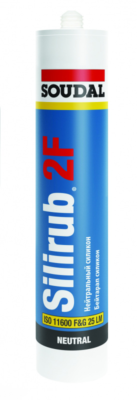 Герметик силиконовый нейтральный Soudal Silirub 2 F бесцветный 300 мл