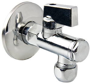 Кран шаровой сантехнический угловой с фильтром 1/2" Valtec