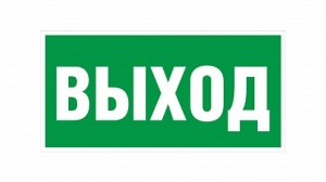 Символ "ВЫХОД" 200х100мм ИЭК