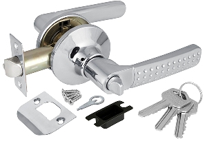 Ручка защелка 6026 CP-E (хром) кл/фик