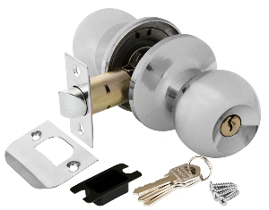 Ручка защелка 6072 CP-E (хром) кл./фик.