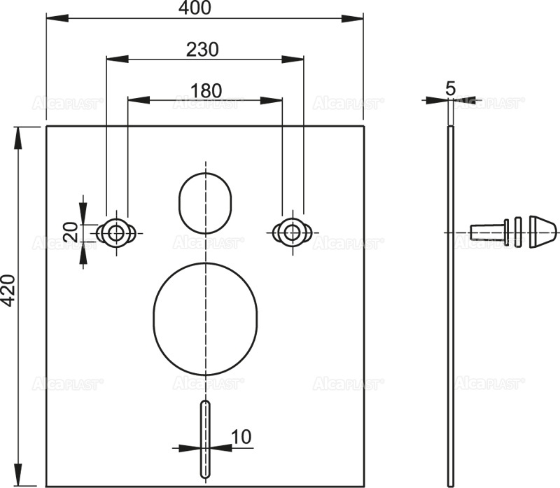 Звукоизоляционная пластина AlcaPlast M930