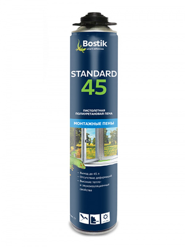 Пена профессиональная Bostik Standard 45 650 мл. выход 45 л.
