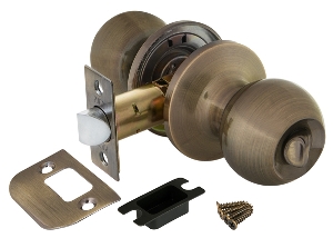 Ручка защелка 6072 AB-B (бронза) фик.