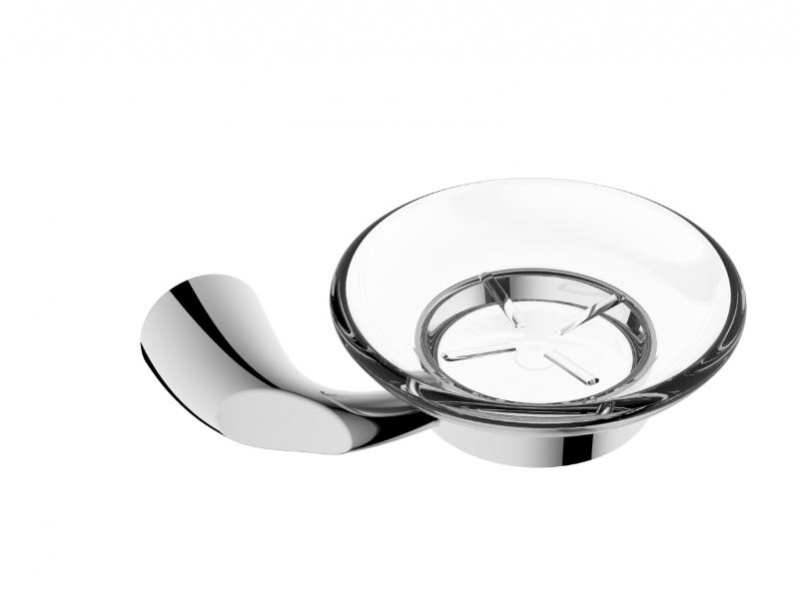 Мыльница Rush Devon DE75411 стекло, хром