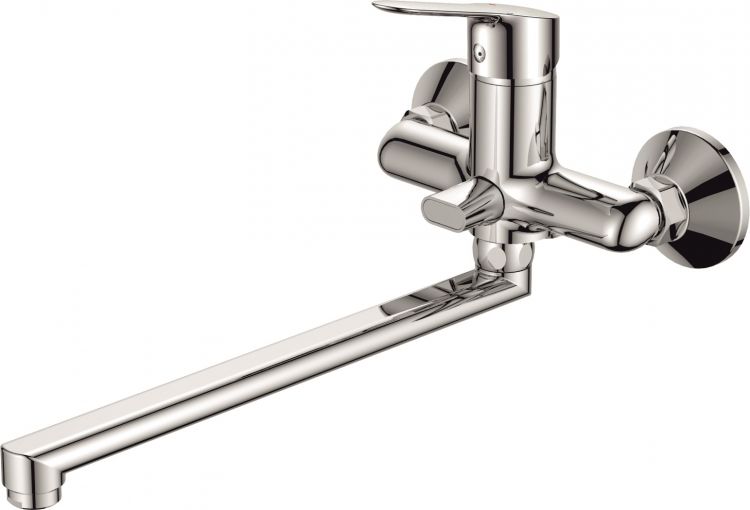 Смеситель универсальный с длинным изливом Rush Crete CR3535-51 хром
