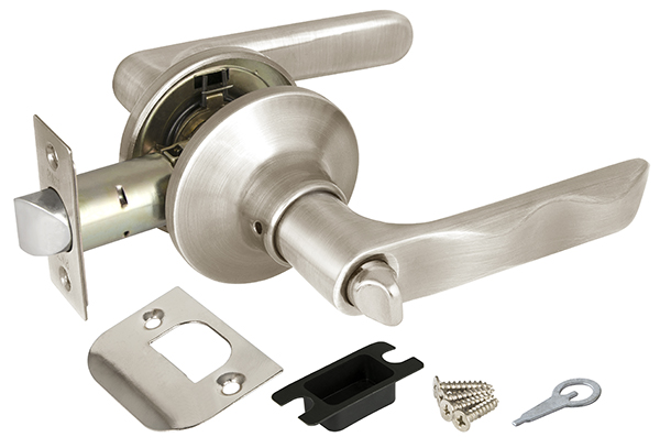 Ручка защелка 6024 SN-B (мат. никель) фик.