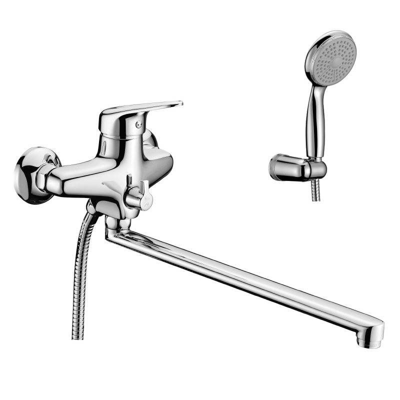 Смеситель универсальный с длинным изливом Lemark Luna LM4151C хром