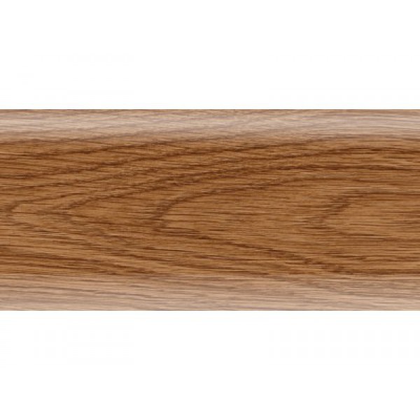 Плинтус напольный ПВХ с кабель-каналом Рико Лео 143 Дуб луаре