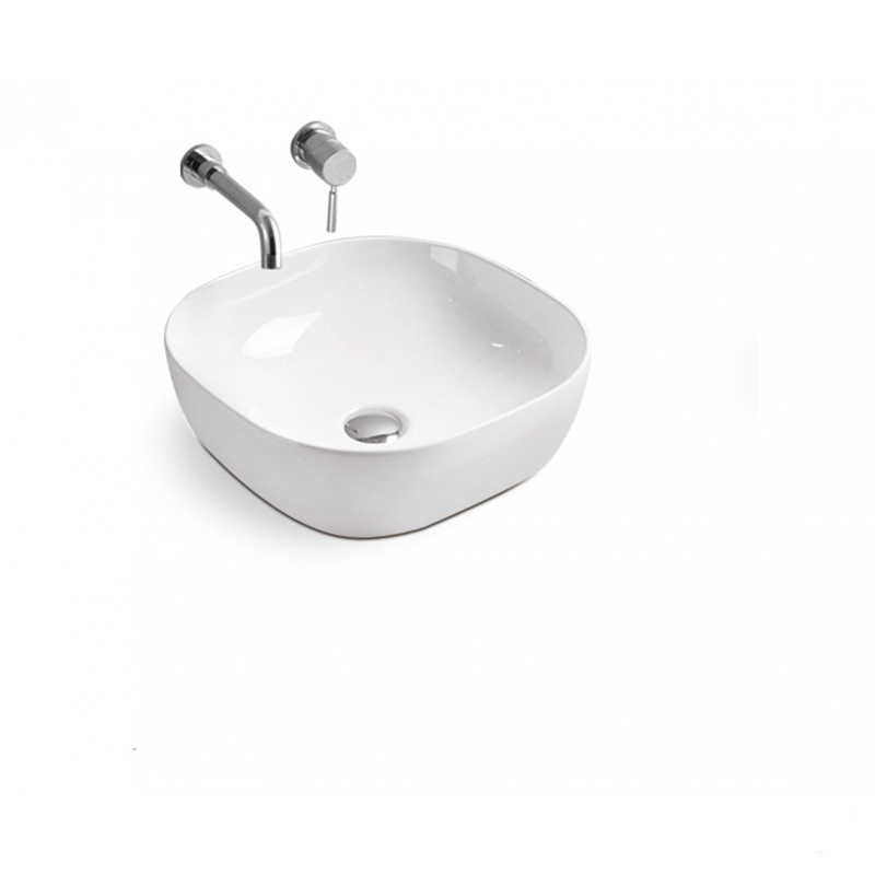 Раковина накладная Grossman GR-3019 белая, 42,5х42,5 см