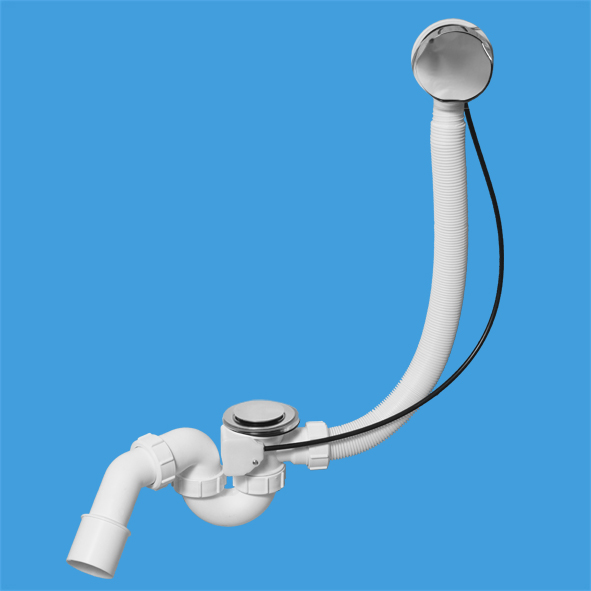 Слив-перелив для ванны McAlpine MRB2CB полуавтомат