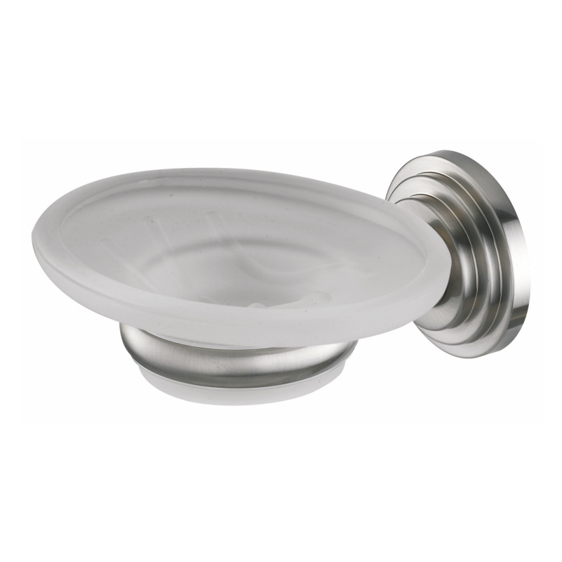 Мыльница Wasserkraft Ammer K-7029 матовый хром, матовое стекло