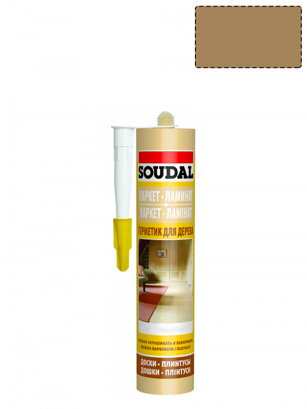 Герметик акриловый паркетный Soudal бук 280 мл.