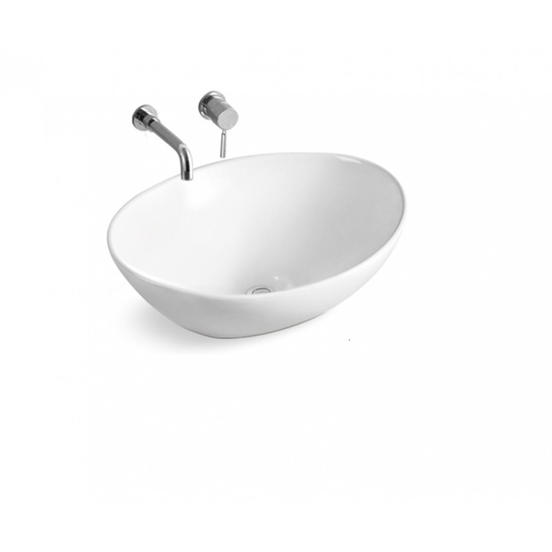 Раковина накладная Grossman GR-3018 белая, 41х33 см